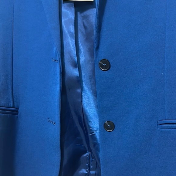 Zara Blue Tailored Blazer with Notched Lapel - Picture 2 of 8
